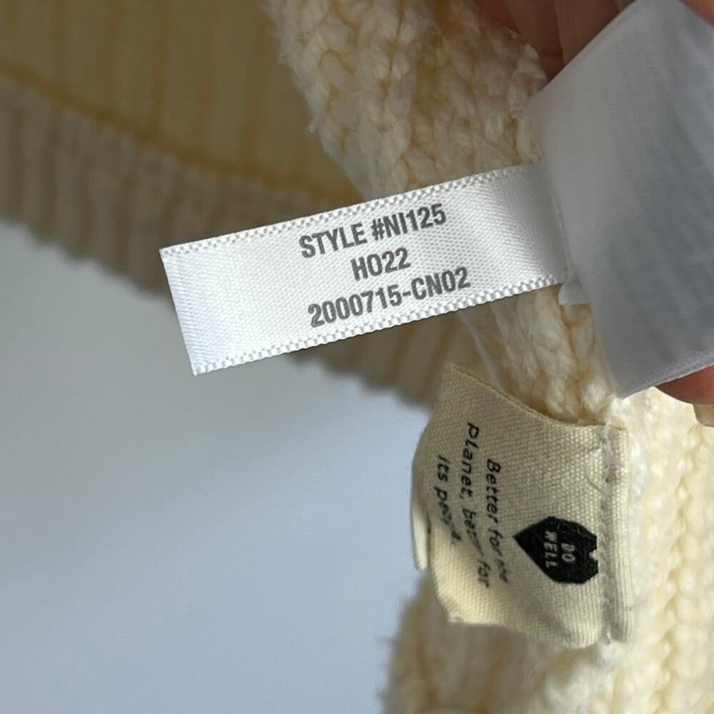 Madewell Shirttail Cardigan Sweater Chunky Size M Antique Cream - Picture 9 of 10
